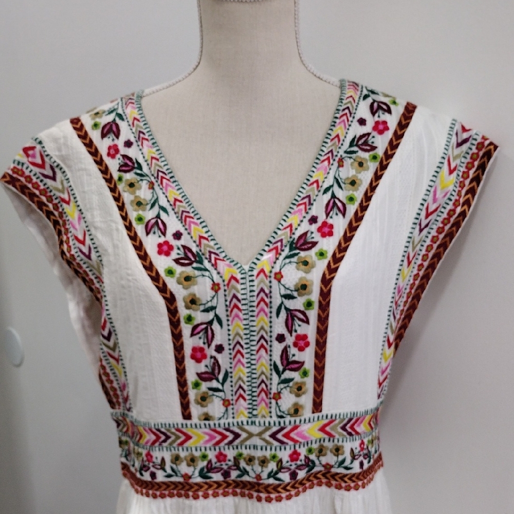 Sundance Embroidered Summer Dress US 10